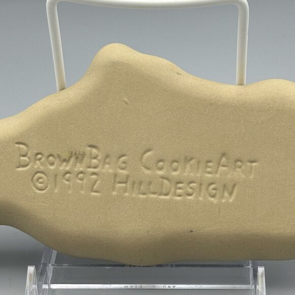 Vtg Brown Bag Cookie Art Mold Peter Rabbit Gardening Hill Design 1992 Easter - Picture 2 of 5